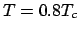 $T=0.8T_c$