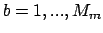 $b=1,...,M_m$