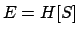 $E=H[S]$
